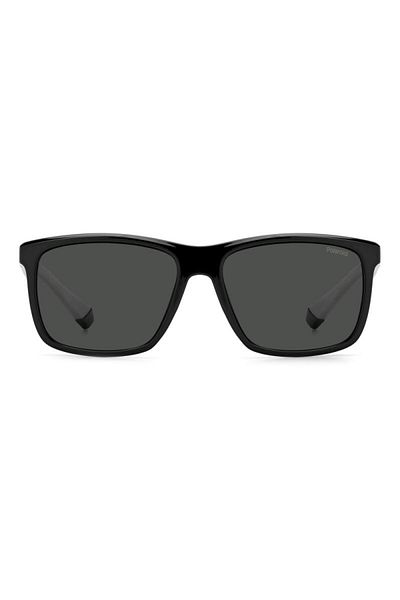 Polaroid Ochelari de soare polarizați pentru bărbați Pld 7043/s 08a/m9, plastic, negru, 57 mm