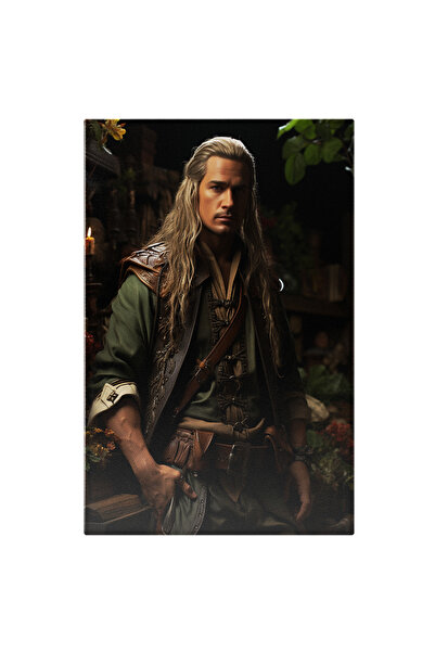 StoryGift Romania Tablou Canvas: Portret Barbat Cavaler Cu Par Lung Blond Si ...