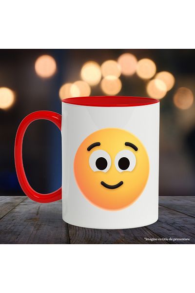 StoryGift Romania Mug With Emoticon, Emoji, Smile, Happiness, Multicolor 330 ml, Ceramic with Handle, With,STG.
