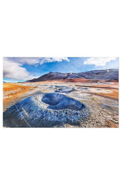StoryGift Romania Tablou Canvas Zona Geotermala Cu Multime Fierbinte In Hvammsfjordur, Islanda Namaskard, Hverir,