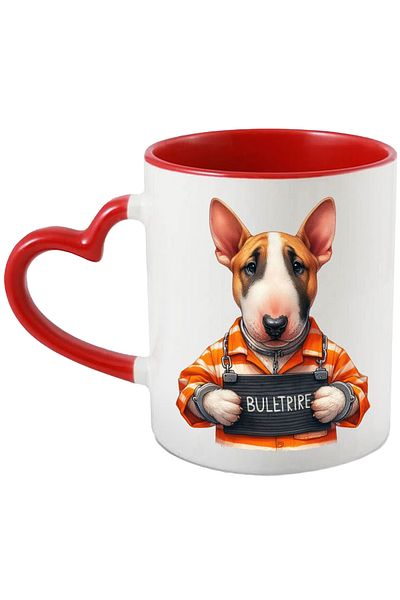 StoryGift Romania Mug with a puppy Prison break, profile picture, illustration, handcuffs, pr, With, STG.