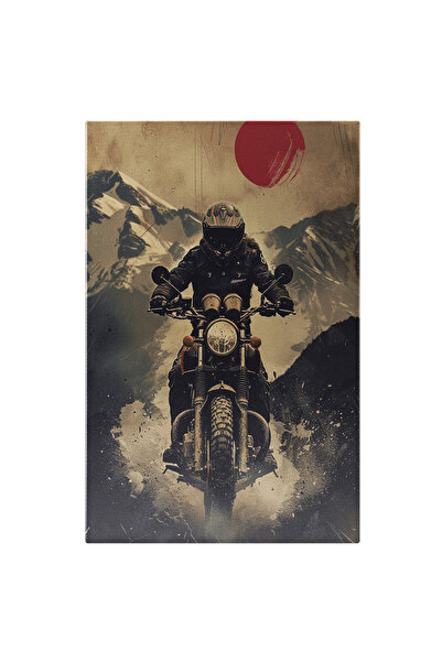 StoryGift Romania Tablou Canvas Iubitor De Motociclete, Motociclist Profesion...