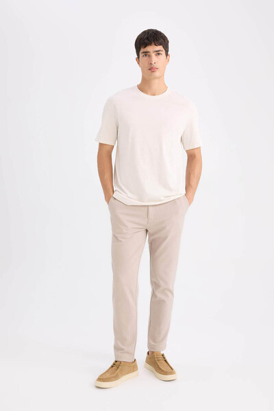 DeFacto Tailored Fit Straight Leg All Direction Stretching Pants C7508Ax25Sp