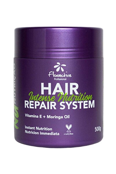 floractive قناع إصلاح وتغذية الشعر المكثف مع فيتامين E وزيت المورينجا - 500 جرام