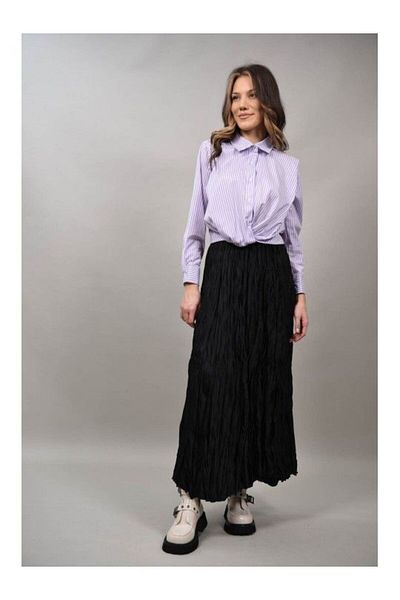 Caspiche Camasa Crop In Dungi Seren Talie Unica Violet