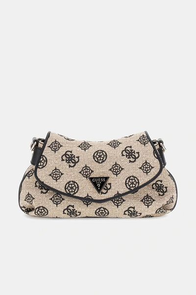 Guess Beyza Flap taška přes rameno Dámská černá taška přes rameno Hwjg9627190-blo