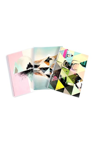 Arhi Design Caiet A4 Studentesc, spira, 100 file, Romana, 3 BUC/SET