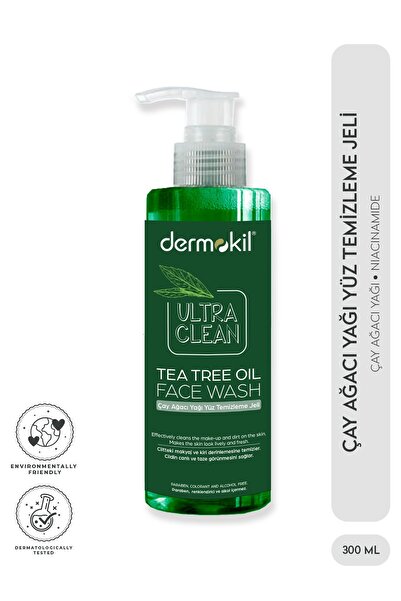 Dermokil Çay Ağacı Yağı Yüz Temizleme Jeli 300 ml