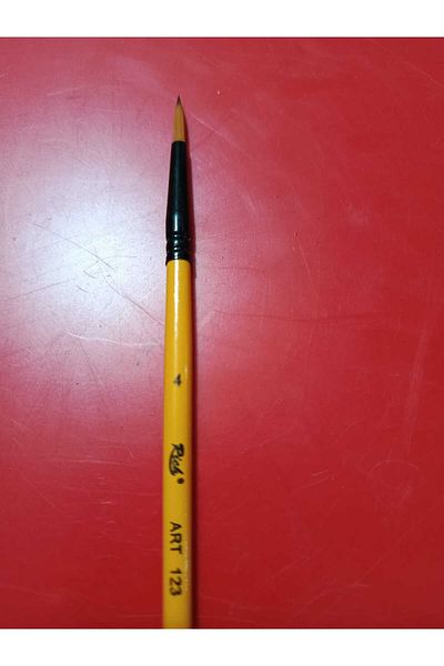 Rich 123 Series Round Tip Multi-Purpose Quality Synthetic Detail Brush No:4