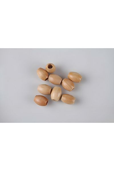 TAHAHAMAK 16mm Oval Almond Model Varnished Wooden Board Beads (40 Pieces)