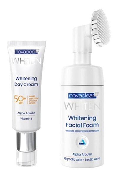 Novaclear كريم نهاري لتبييض البشرة + رغوة تبييض الوجه