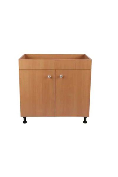 TEMPOLINE Beech Sink Cover, With 2 Doors, 80x50x80 Cm, 18mm Chipboard