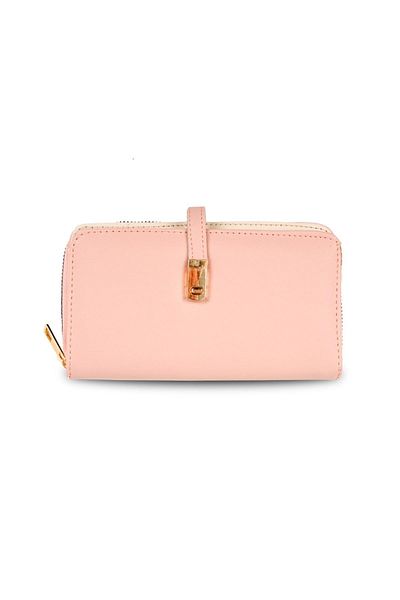 Mio Gusto Powder Color Zippered Women's Wallet