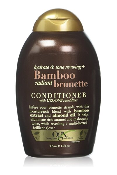 OGX Conditioner, Hydrate & Tone Reviving+ Bamboo Radiant Brunette, with UVA/U...
