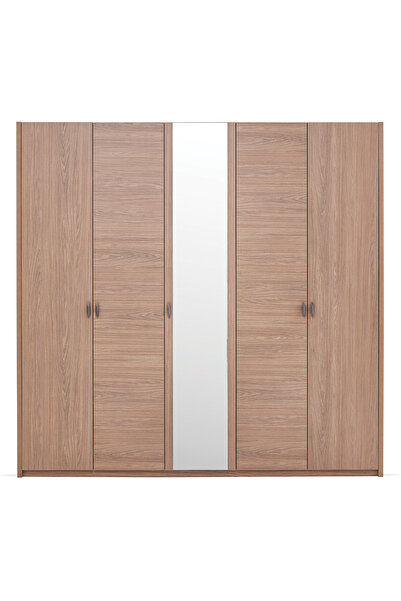 Enza Home Paloma 5 Kapaklı Gardırop - Ceviz