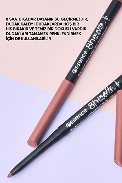 Essence 8h Matte Comfort Lipliner Dudak Kalemi 04 Rossy Nude