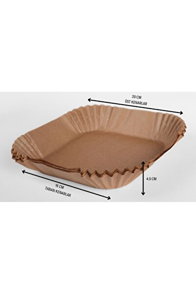 Elmas Kap Airfryer Pişirme Kağıdı 100 Adet Kare Hava Fritöz Kağıdı Philips Xiaomi Airfreyer Air Fryer