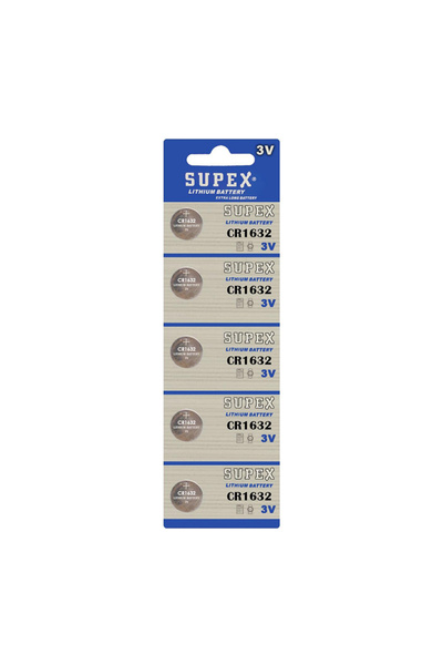Supex CR1632-C5 3V Lityum Düğme Pil 5'li Paket