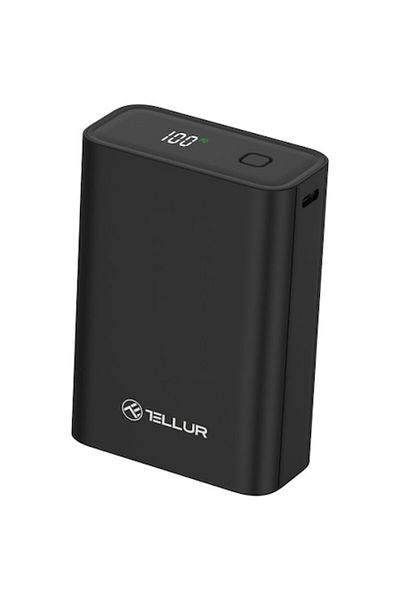 TELLUR Baterie externa Tellur Compact Pro PD702 20000mAh QC3.0 22.5W + PD20W, LCD display, negru