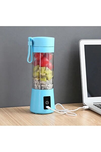 MACVI Mini Blender Electric Macvi® ,75 W,1x USB, 380 ml, Albastru