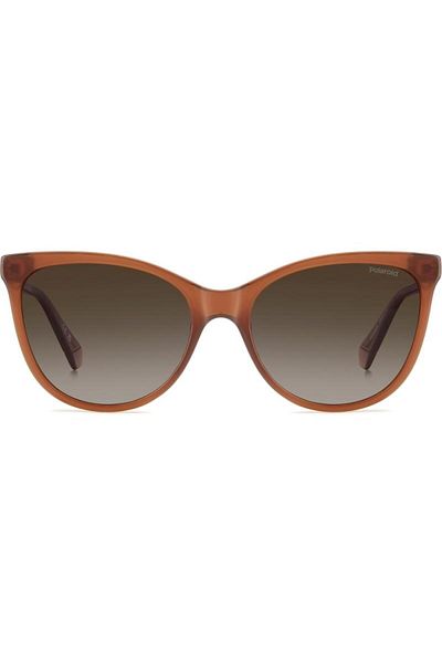Polaroid Polarized Sunglasses Women Polaroid PLD 4179/S FMP/LA, Plastic, Brown, 55 mm