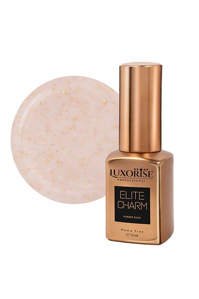 LUXORISE Rubber Base Elite Charm - Ceață de migdale 15ml