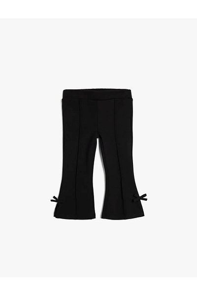 Koton Bow Detailed Elastic Waist Basic Spanish Leg Leggings
