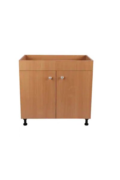 TEMPOLINE Beech Sink Cover, With 2 Doors, 80x50x80 Cm, 18mm Chipboard