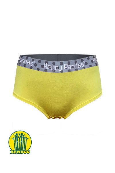 BRAINWEAR Women's Lycra Bamboo Digital Printed Hipster Boxer Briefs - Happy Pandas Creation