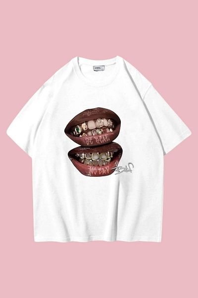 Carpe Colorful Two Lips Oversize T-Shirt