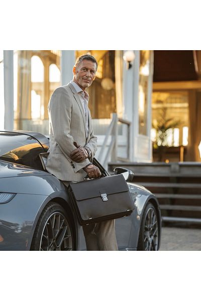 The Chesterfield Brand Servieta pentru acte si laptop 15 inch, The Chesterfield Brand, Salvatore, piele naturala