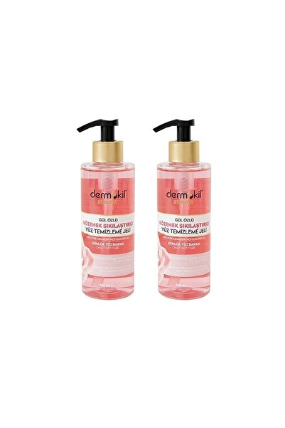 Dermokil Gül Özlü Gözenek Sıkılaştırıcı Yüz Temizleme Jeli 300 ml X 2 Adet
