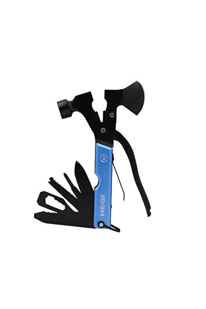 Hegi 818100022 Çok Fonksiyonlu Paslanmaz Çekiç/balta - Mavi