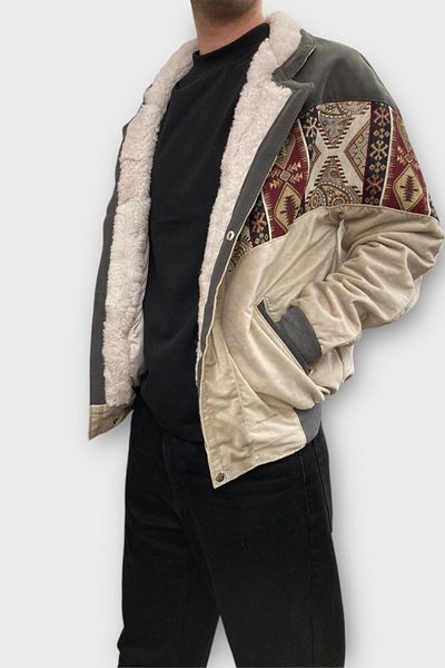 CANMODA (7393) XL размер специално яке с винтидж шарки