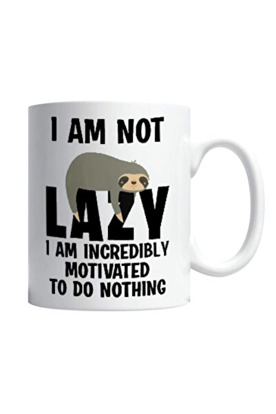 OEM Cană albă personalizată „zi leneșă”, INOVATIX®. 330 ml