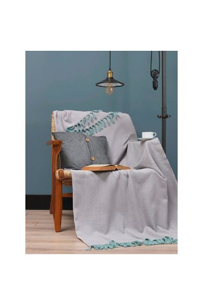 Eponj Home Thin 100% cotton blanket, 200 x 235 cm, Eponj Home, Balıksırtı - Pink