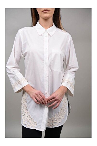 Y TWO WOMEN ΠΟΥΚΑΜΙΣΟ SONIA ΒΑΜΒΑΚΕΡΟ OXFORD Λευκό S-M