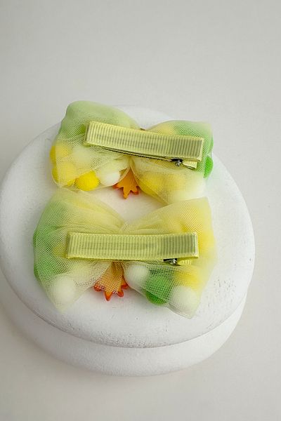 Modex Pineapple Heel Detailed 0-2 Years Old Double Bow Buckle (7cm)