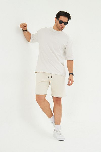 The Champ Clothing Ανδρικό κοντομάνικο μπλουζάκι από βαμβακερό Basic Oversize Crew Neck