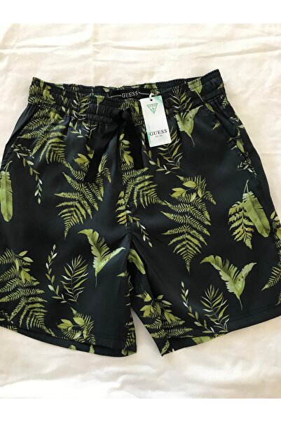 Guess PHEONIX PALM SANOWASH SHORTS ERKEK DENİZ ŞORTU M2YD21W9PN2