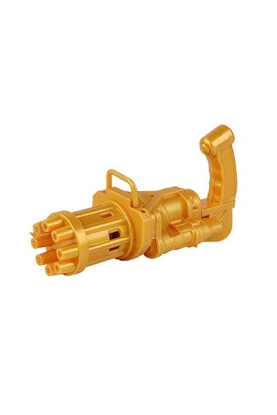 ALMİRA SOLMAZ TİCARET Battery-powered balloon gun Bubble Blaster for children, 20 cm, gold