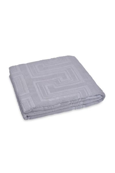 mink tekstil Embossed Blanket 200x220cm, Monk Light Gray 514