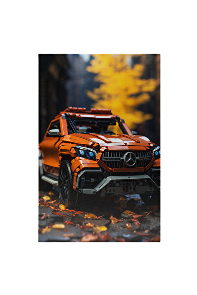 StoryGift Romania Tablou Canvas: Masina Lego Mercedes Intr-un Decor De Toamna...