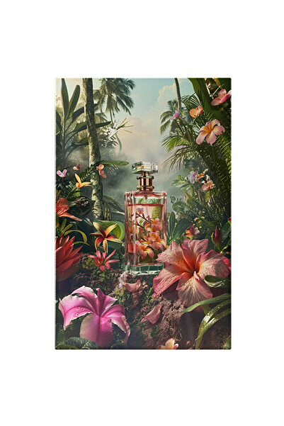 StoryGift Romania Tablou Canvas Sticluța Cu Parfum Puternic De Hibiscus Flori...