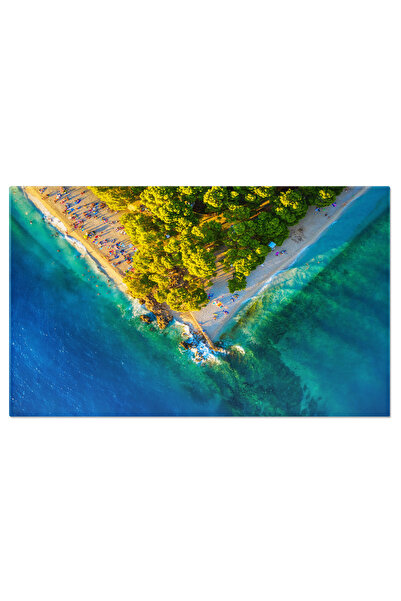 StoryGift Romania Tablou Canvas Plaja Si Litoral La Marea Mediterana Aerial, ...