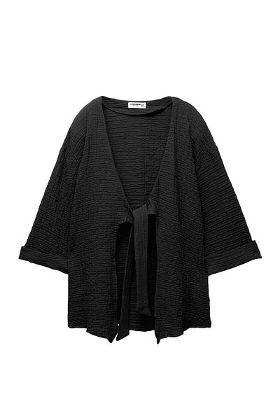 Pull & Bear Rustic blouse with front knot