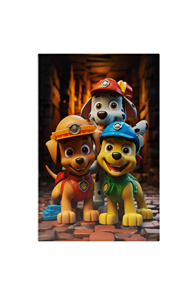 StoryGift Romania Tablou Canvas: Artistic Echipa De Salvare Canina In Patrula...