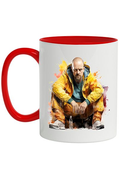 StoryGift Romania Mug With Walter White, Breaking Bad, TV Series, Character, Multicolor 330 ml, Wax, With ,STG