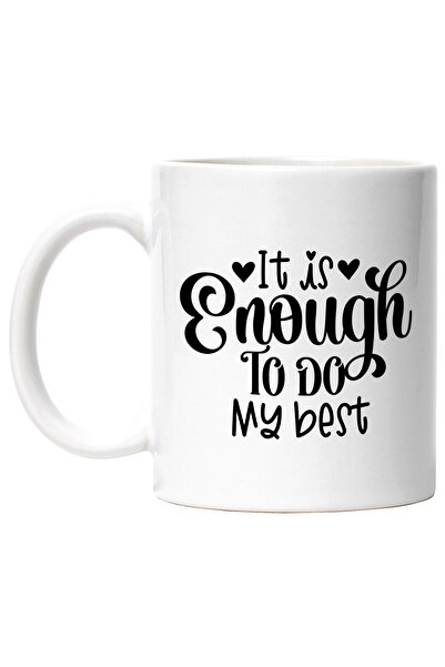 StoryGift Romania Cana cu inimioare si mesajul "It is enough to do my best" -...