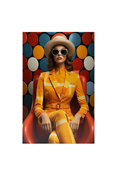 StoryGift Romania Tablou Canvas: O Femeie Cu Ochelari De Soare La Costum - Ga...